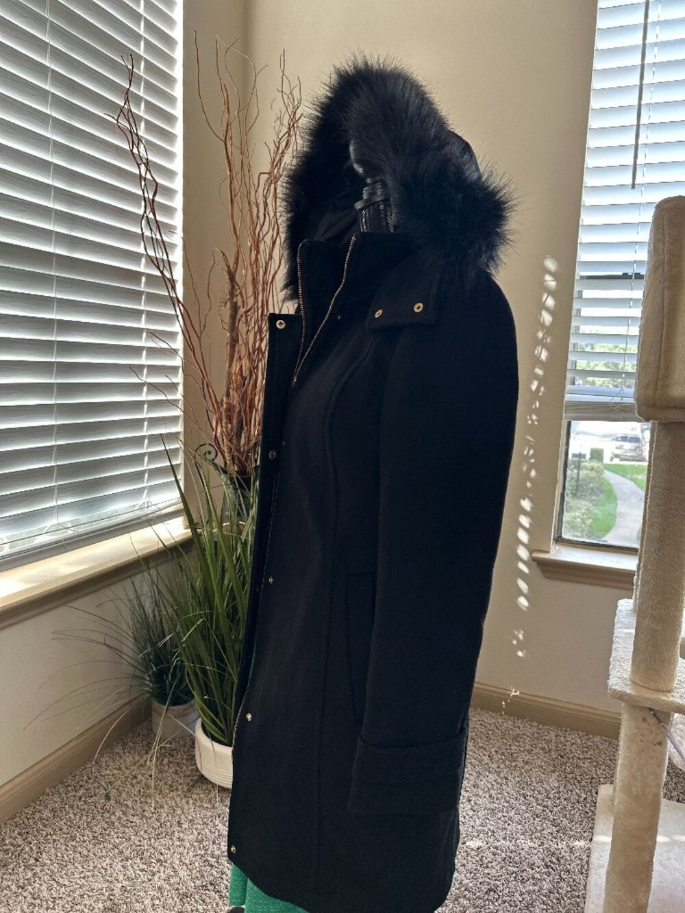 FUR TRIMM COAT